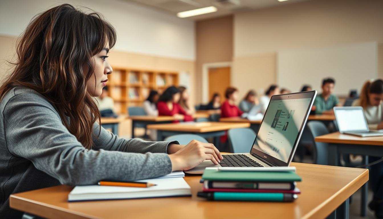 Modern university campus for students